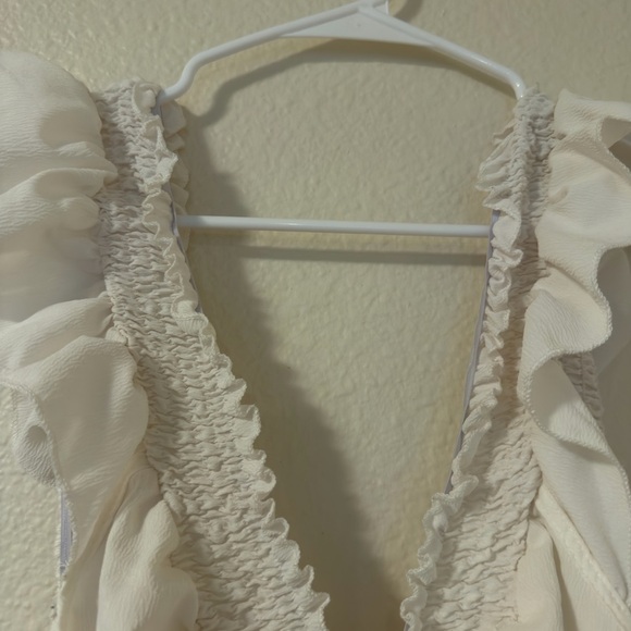 SHEIN White Ruffle Maxi Dress - Picture 4 of 5